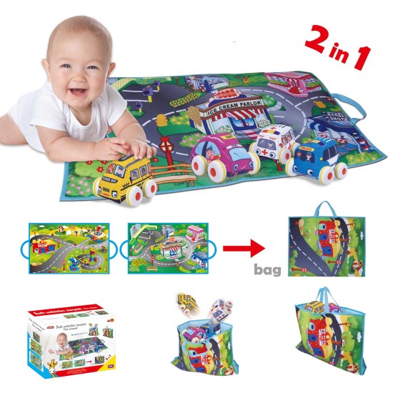 Set of gymnastics mat with 4 cars Set of gymnastics mat with 4 cars