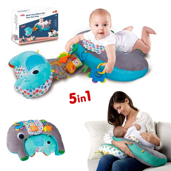 Multifunctional baby pillow for active gymnastics 5 in 1 blue