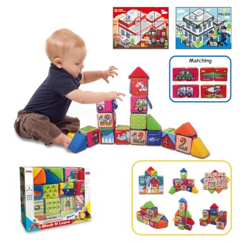 Set of soft play cubes 12 pieces