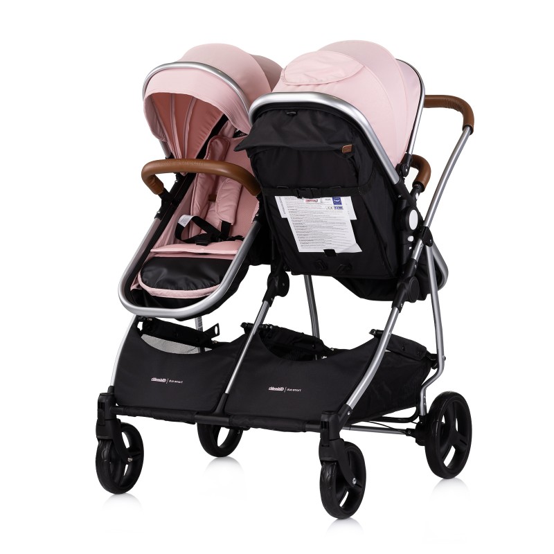 Καρότσι Διδύμων - Duo Smart pink marshmellow