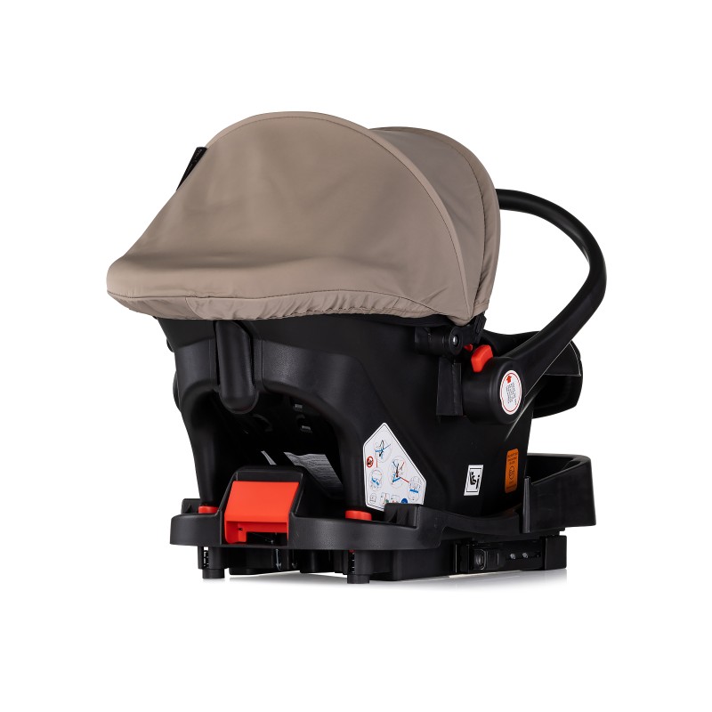 Κάθισμα Αυτοκινήτου με Αντάπτορες - 40-87 cm - VISTA - tiramisu