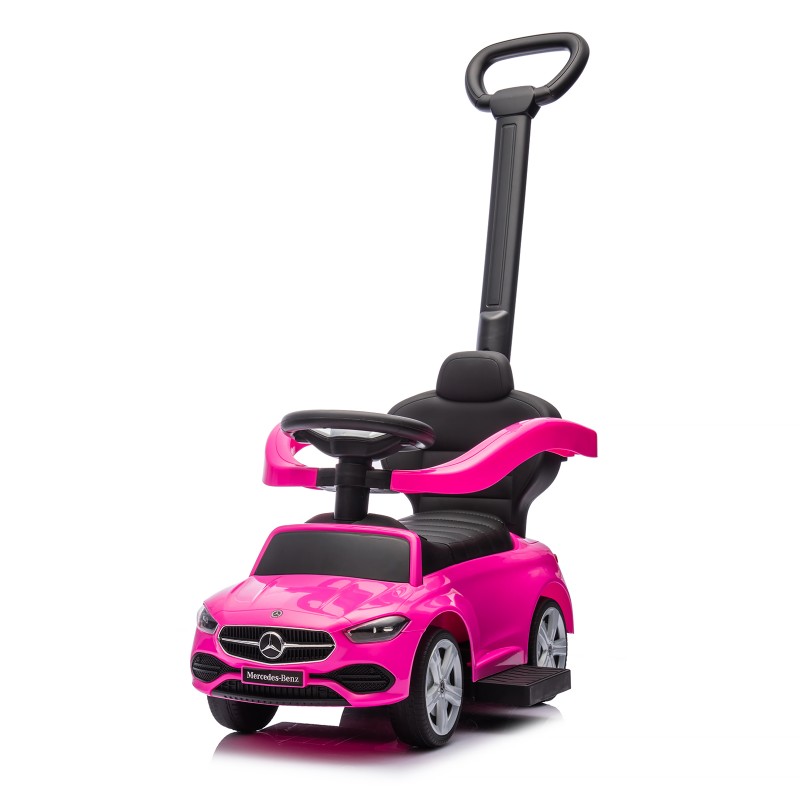 Ride on car with handle MERCEDES BENZ C-CLASS pink