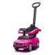 Ride on car with handle MERCEDES BENZ C-CLASS pink Ride on car with handle MERCEDES BENZ C-CLASS pink