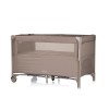 Foldable travel cot with drop side Relax tiramisu linen