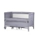 Foldable travel cot with drop side Relax cloud linen Foldable travel cot with drop side Relax cloud linen