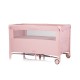 Foldable travel cot with drop side Relax pink marshmellow linen Foldable travel cot with drop side Relax pink marshmellow linen