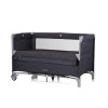 Foldable travel cot with drop side Relax anthracite linen