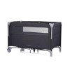 Foldable travel cot with drop side Relax anthracite linen