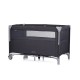Foldable travel cot with drop side Relax anthracite linen Foldable travel cot with drop side Relax anthracite linen