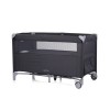 Foldable travel cot with drop side Relax anthracite linen