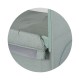 Foldable travel cot with drop side Relax basil linen