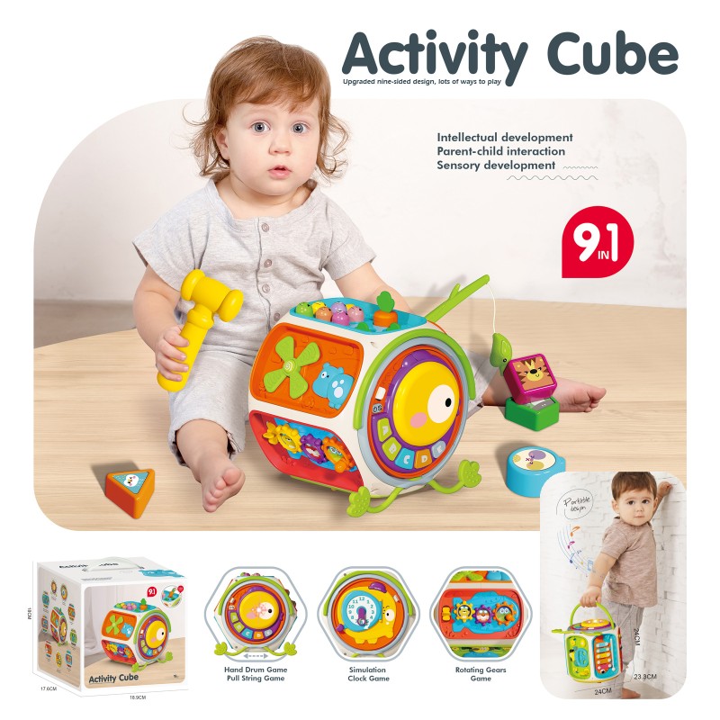 Baby shape sorting box Clock