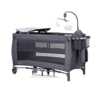 Παρκοκρέβατο Μωρού με Αλλαξιέρα - Bella anthracite