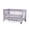 Foldable travel cot with drop side and one hand fold Glory cloud