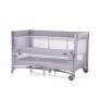 Foldable travel cot with drop side and one hand fold Glory cloud
