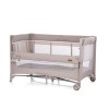 Foldable travel cot with drop side and one hand fold Glory tiramisu