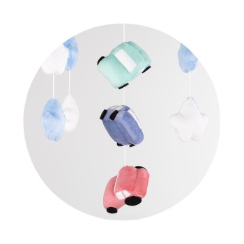 Musical mobile for bed with projector "Cars"