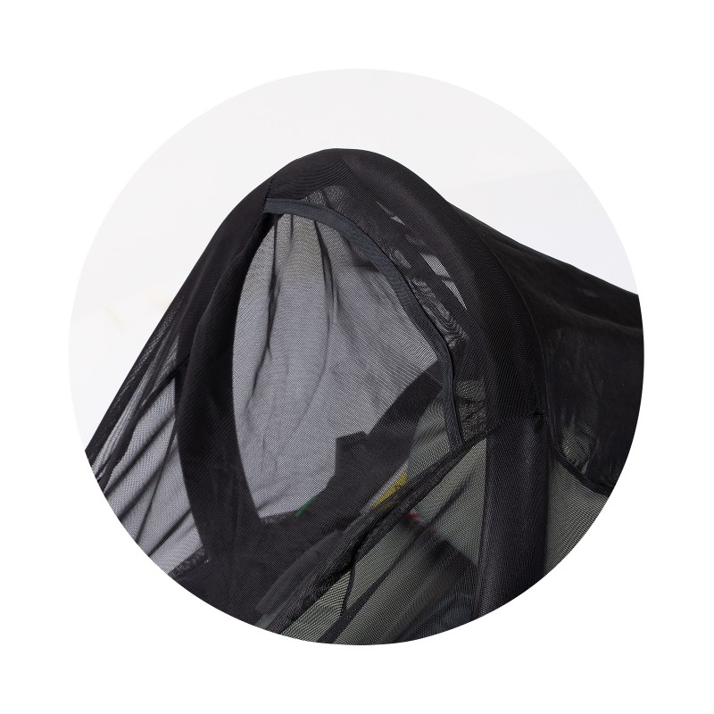 Mosquito net for car seat black
