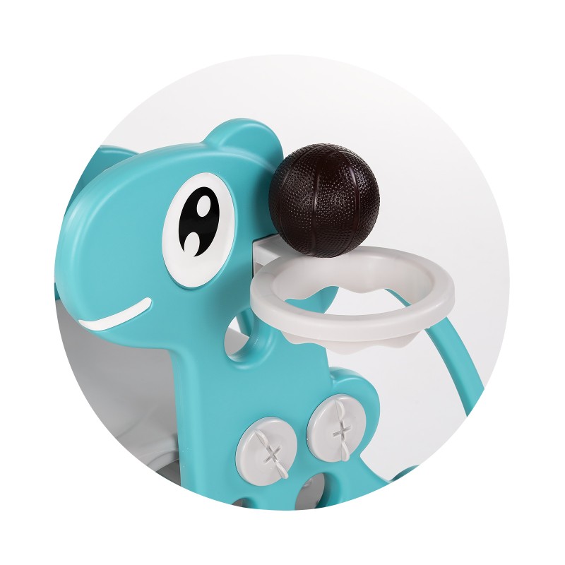 Kids slide 116 cm. DINO green