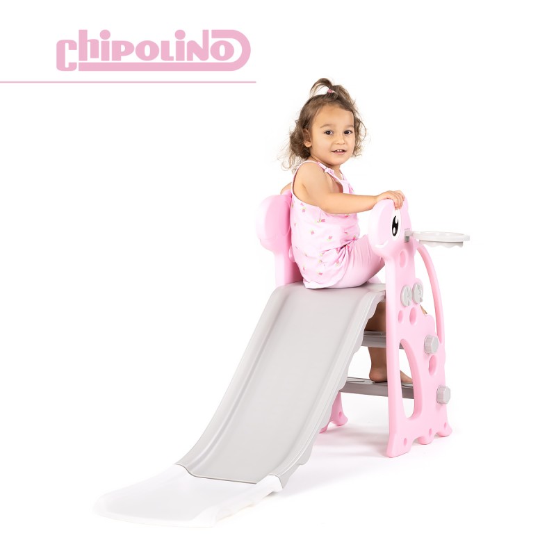Kids slide 116 cm. DINO pink