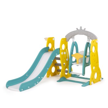Kid's slide, swing and ball ring multi