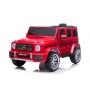 Battery operated SUV Mercedes AMG G63  red, EVA wheels, leather seat