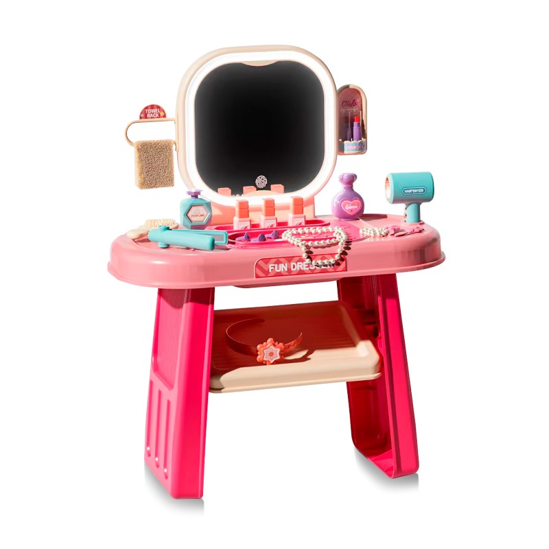 Children's dressing table pink with sound and light
