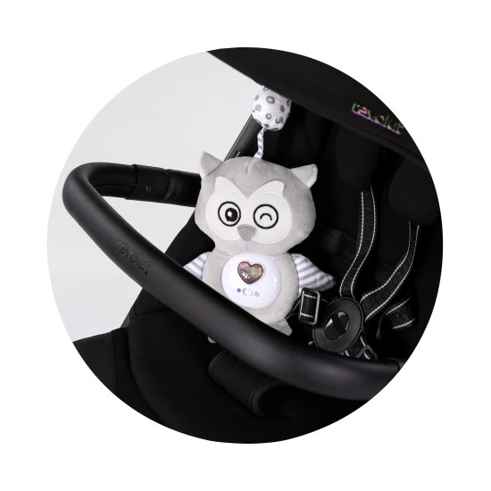 Plush toy for stroller and bed "Owl" Plush toy for stroller and bed "Owl"