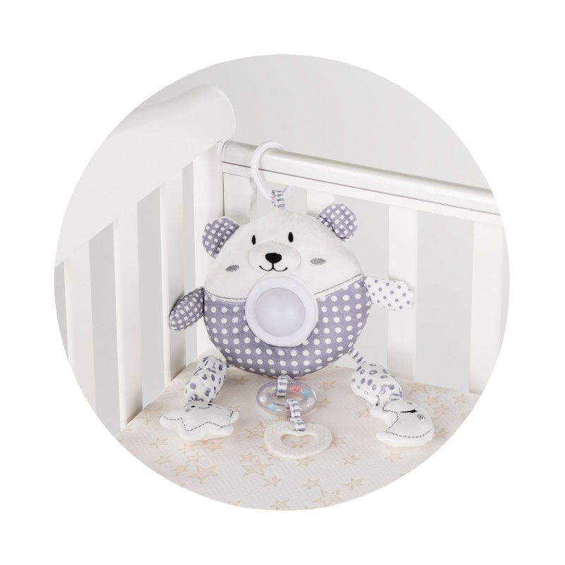 Plush toy for stroller and bed Big bear