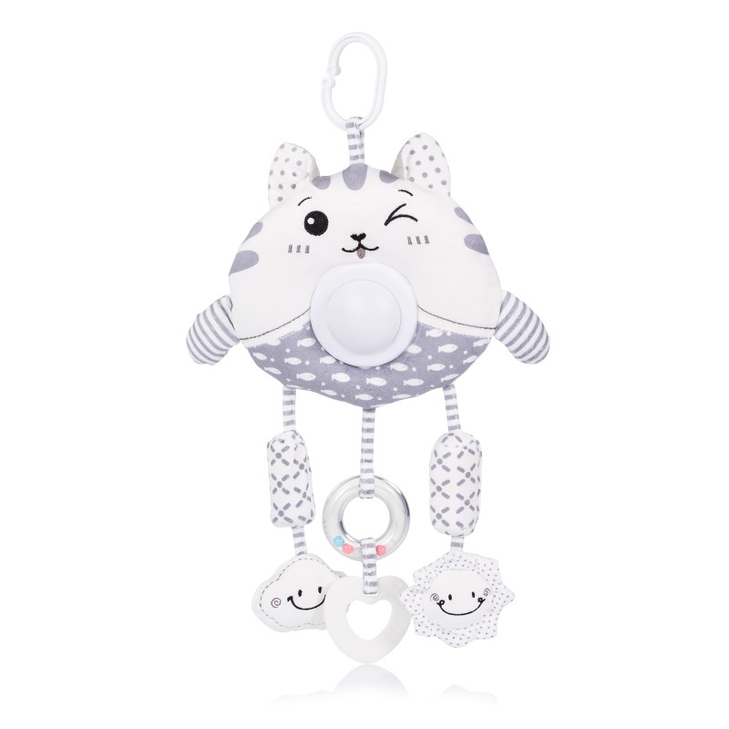Plush toy for stroller and bed Big kitty