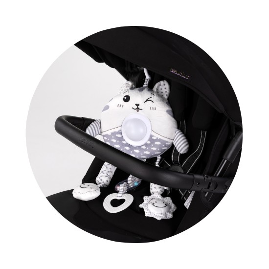 Plush toy for stroller and bed "Big kitty"
