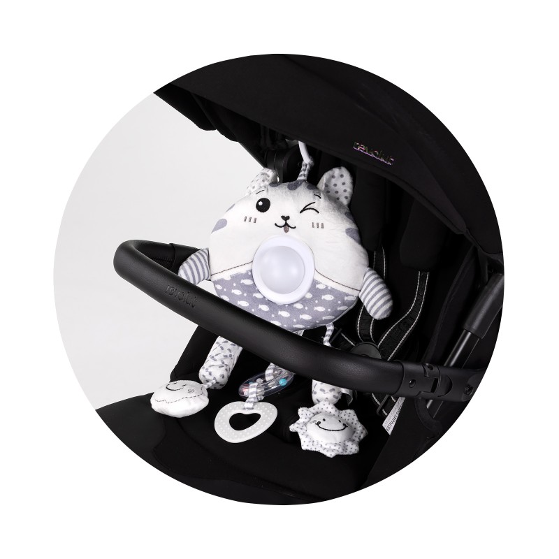 Plush toy for stroller and bed Big kitty