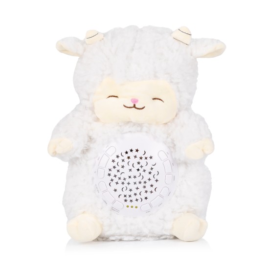 Plush toy with projector and music Lamb