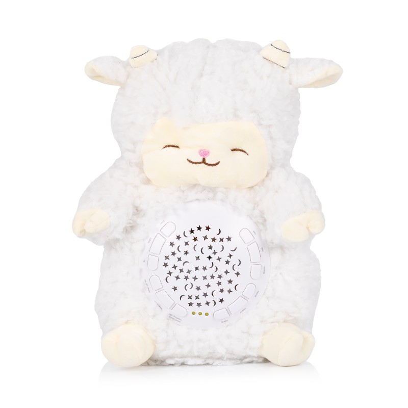 Plush toy with projector and music Lamb