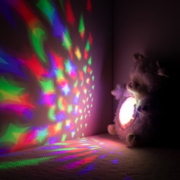 Plush toy with projector and music "Lamb"