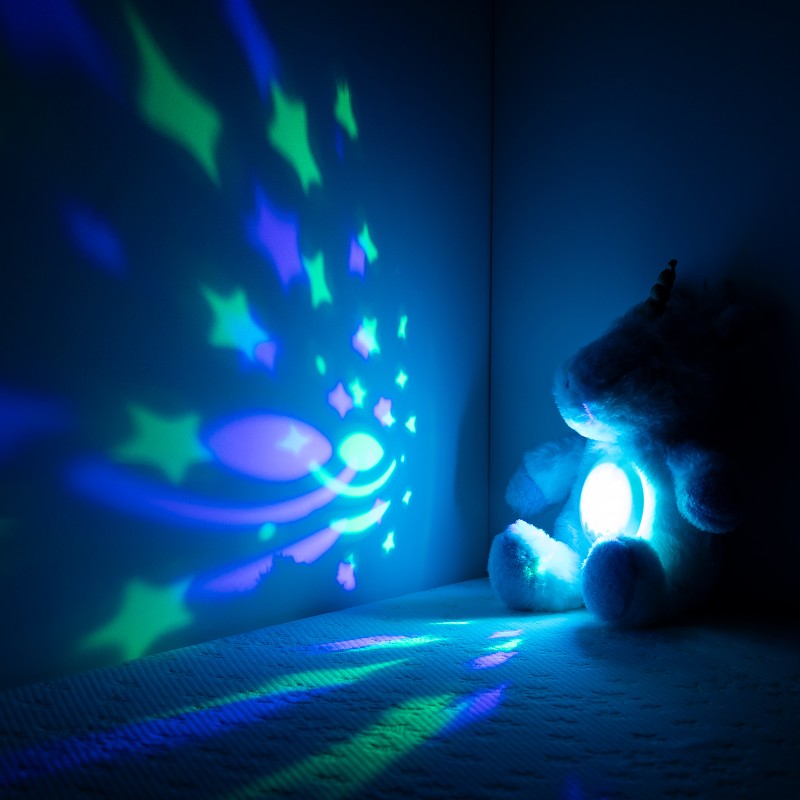 Plush toy with projector and music Little Unicorn
