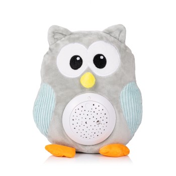 Plush toy with projector and music "Owl"