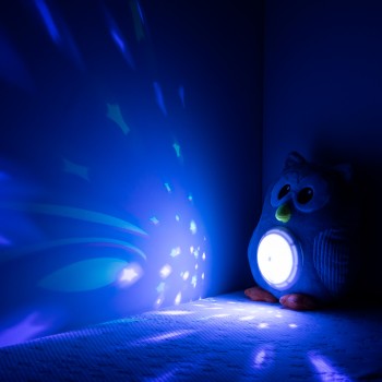 Plush toy with projector and music "Owl"