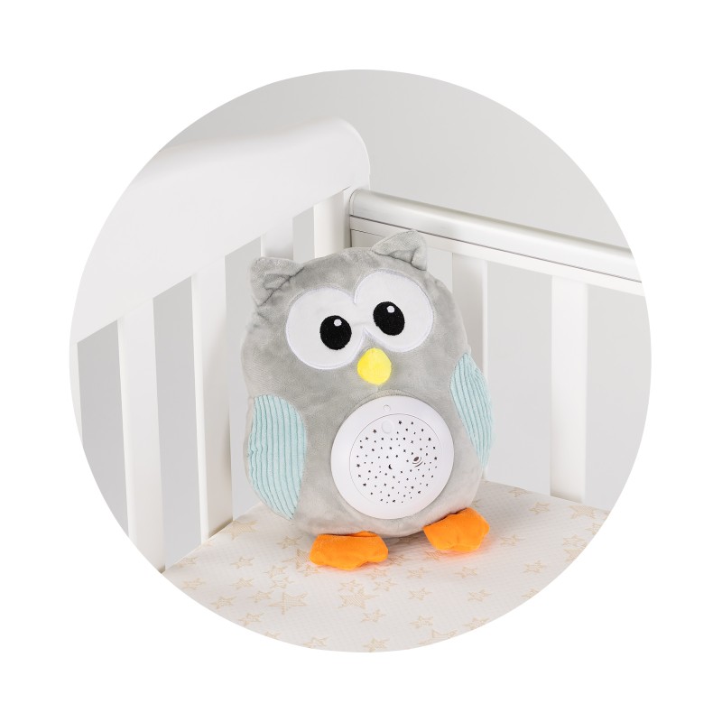 Plush toy with projector and music Owl