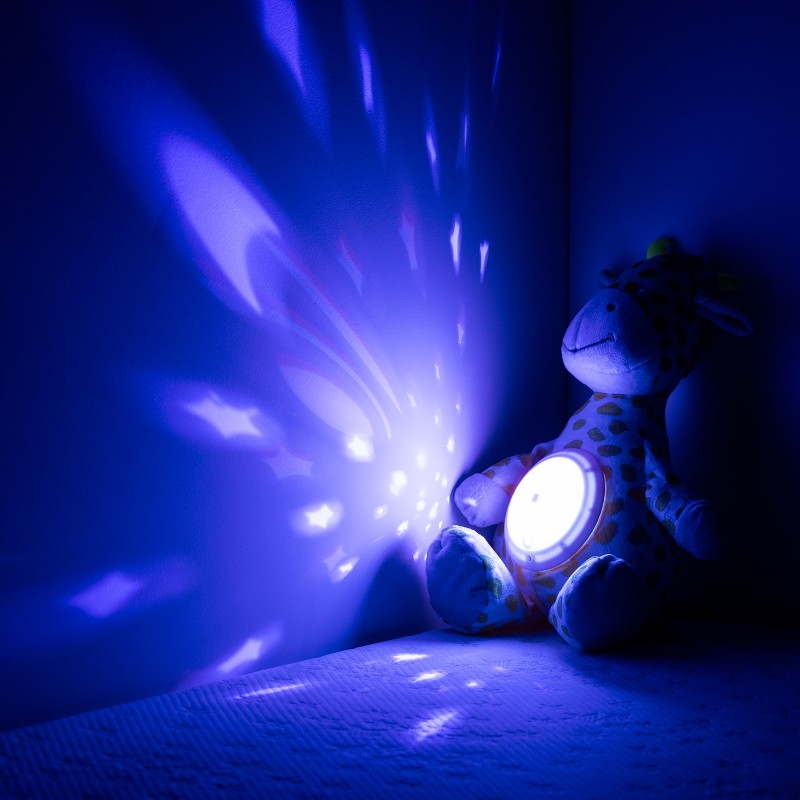Plush toy with projector and music Giraffe