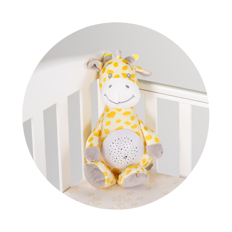 Plush toy with projector and music Giraffe