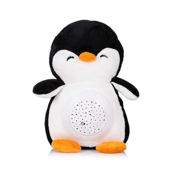Plush toy with projector and music Penguin