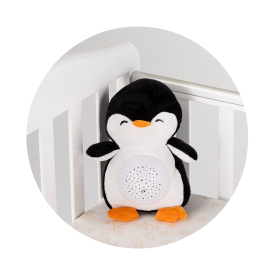 Plush toy with projector and music Penguin