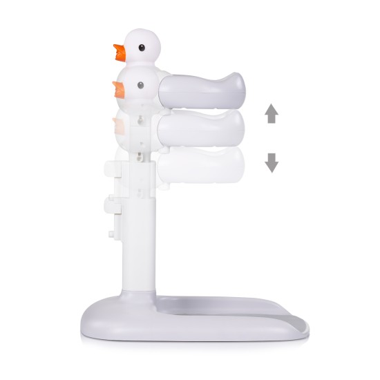Shower bath support stand "Duck" white/grey Shower bath support stand Duck white/grey