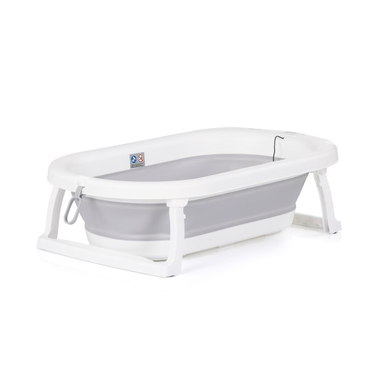 Folding bathtub Bubble Spa with thermometer,bucket and rinse cup - grey Folding bathtub Bubble Spa with thermometer,bucket and rinse cup - grey