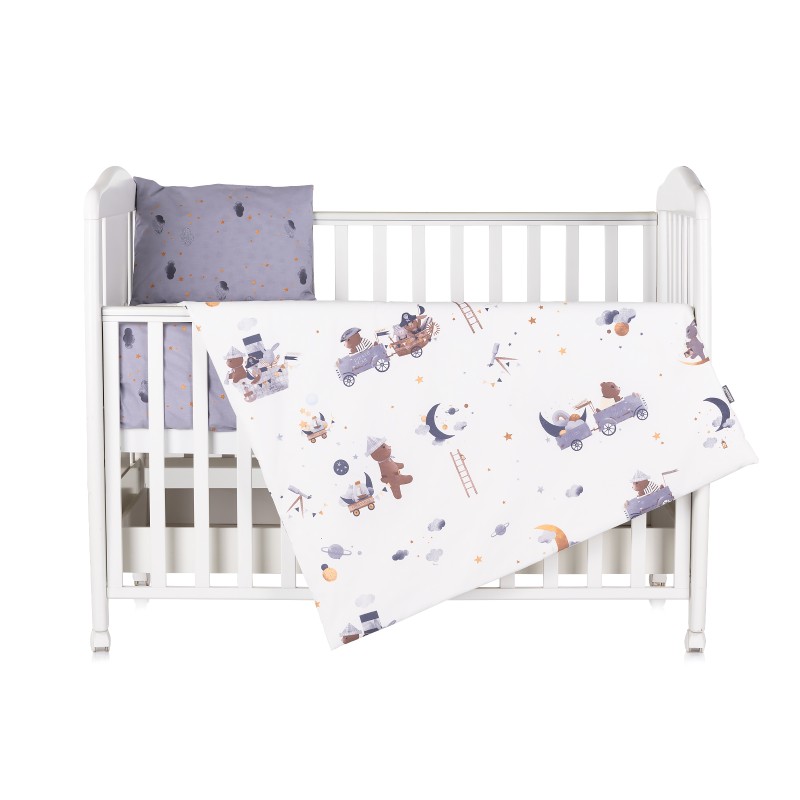 Beding set 5 pc. /Sheet, pillow case, pillow, duvet and duvet cover / winnie astronaut