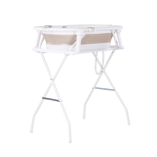 Bath tub w/ bath net and stand Malibu (78cm)  - beige