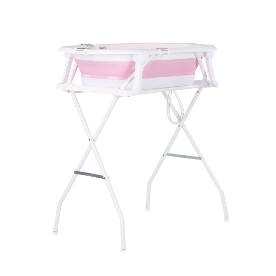 Bath tub w/ bath net and stand Malibu (78cm)  - pink