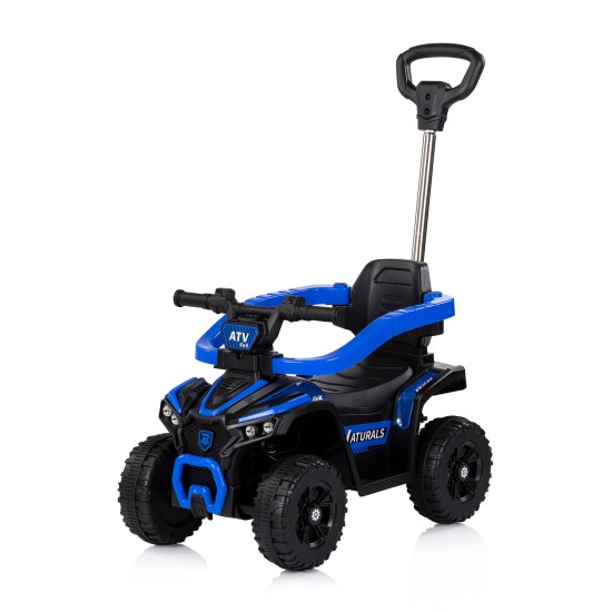 Ride on car with handle ATV blue