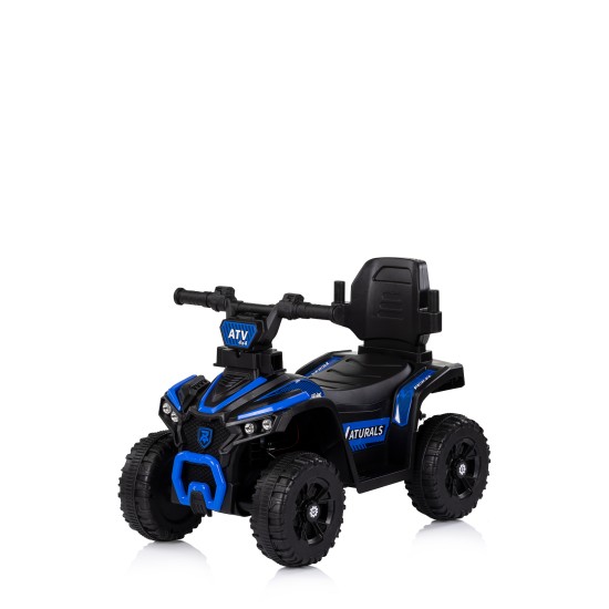 Ride on car with handle ATV blue